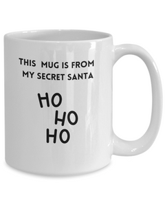 Secret Santa mug, Secret Santa coffee cup