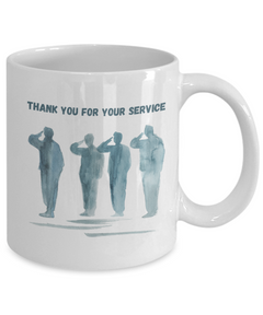 Veteran Thank you Mug, Thank you for your service coffee cup