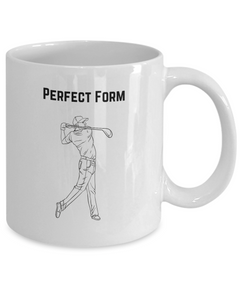 Perfect Form Golf Mug, Perfect Form Coffee Cup