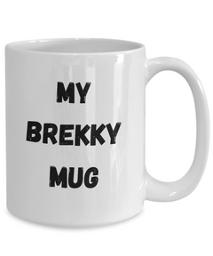 My Brekky Mug, My Brekky coffee cup