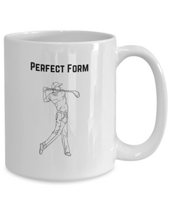 Perfect Form Golf Mug, Perfect Form Coffee Cup