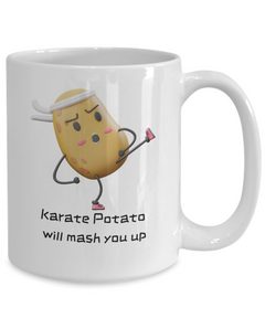 Karate Potato Funny Coffee Mug gift for someone who loves Karate Dojo gift for Sensei