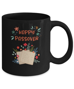 Happy Passover Black Ceramic Mug Gift for Passover