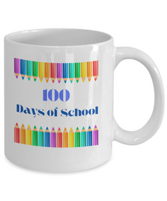 100 Days of School Coffee Mug gift for Teacher gift for Student