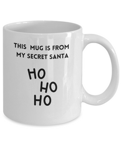 Secret Santa mug, Secret Santa coffee cup