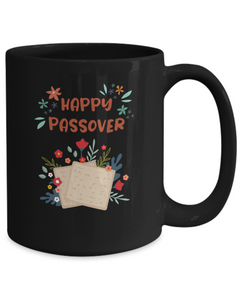 Happy Passover Black Ceramic Mug Gift for Passover