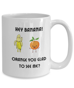 Funny Banana Orange mug, Funny Banana Orange coffee cup