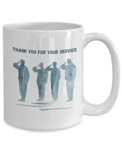 Veteran Thank you Mug, Thank you for your service coffee cup