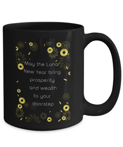 Prosperity Wealth Coin Lunar New Year mug Chinese New Year