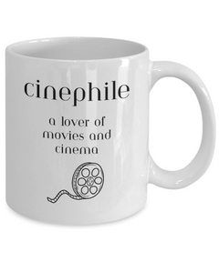 Cinephile Movie Lover Mug, Movie and Cinema Lover coffee cup