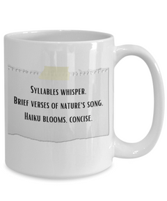 Haiku Mug Coffee Cup gift for Teacher