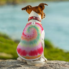 Tie Dye Patterned Dog Vest Mesh Pet Tank Tops