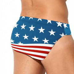 Patriotic American Flag Swim Brief