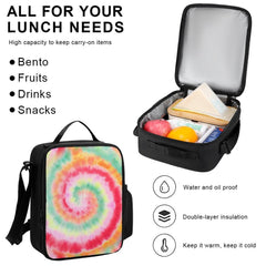 Matching Set of 3 Tie Dye Pattern Bags (Backpack, Lunch Bag & Pencil Pouch)