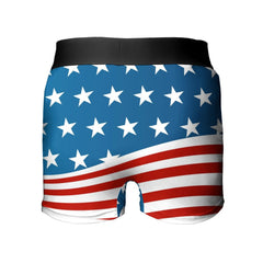 Patriotic American Flag Men's Underwear Boxer Briefs