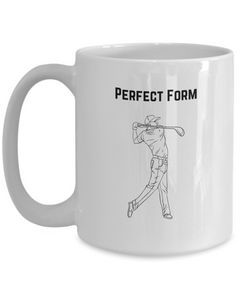 Perfect Form Golf Mug, Perfect Form Coffee Cup