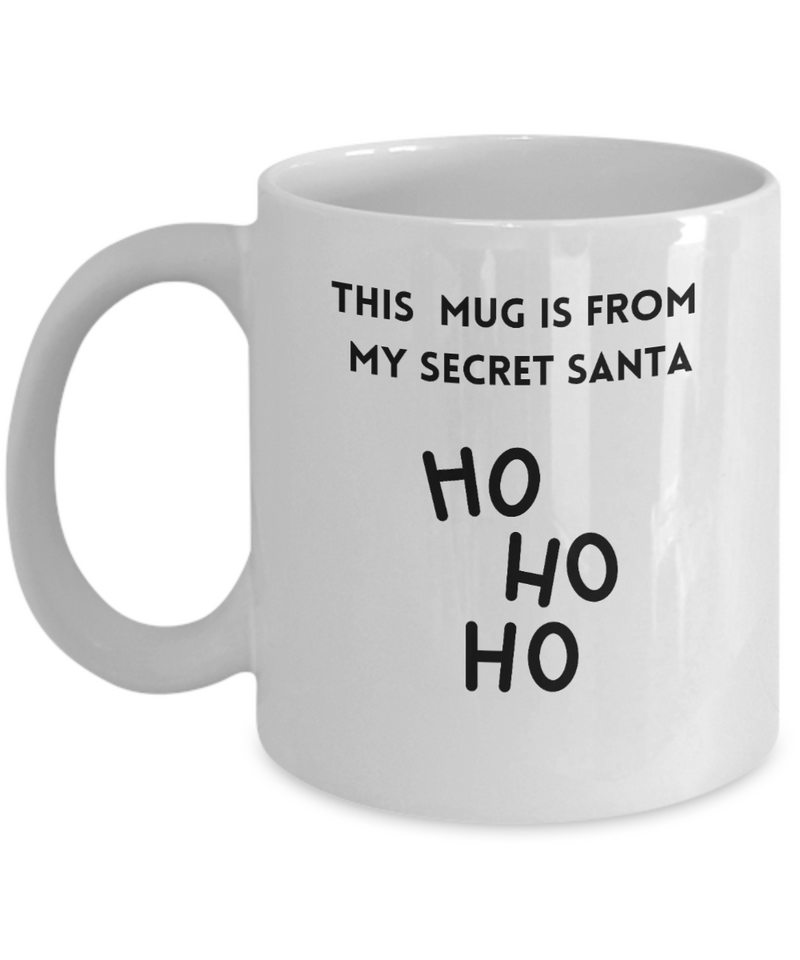 Secret Santa mug, Secret Santa coffee cup