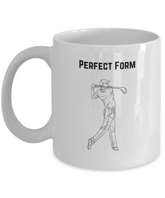 Perfect Form Golf Mug, Perfect Form Coffee Cup