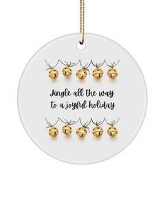 Christmas Jingle all the Way Holiday ornament, Christmas Jingle all the Way Holiday Tree Decoration