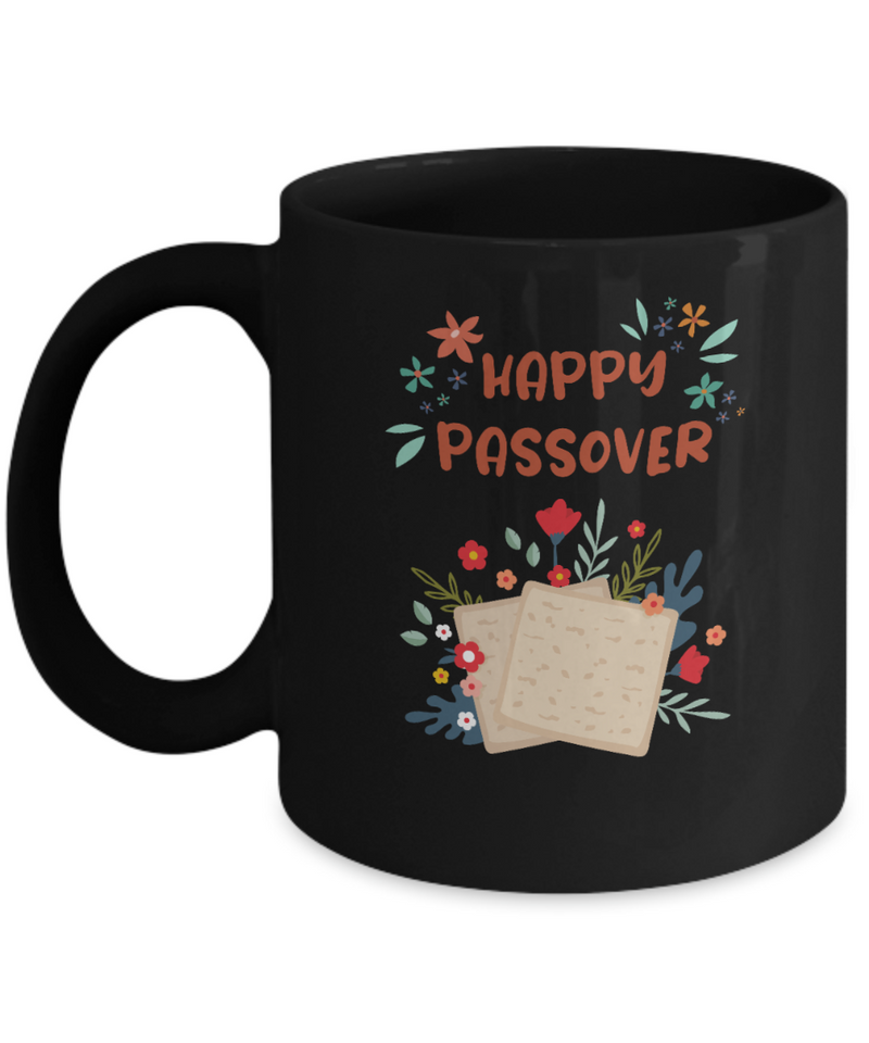 Happy Passover Black Ceramic Mug Gift for Passover