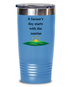 Farmers Day Sunrise Travel Mug Homestead Farm Life Mug