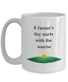 Farmers Day Sunrise Mug Homestead Farm Life Mug