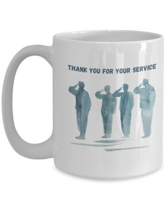 Veteran Thank you Mug, Thank you for your service coffee cup