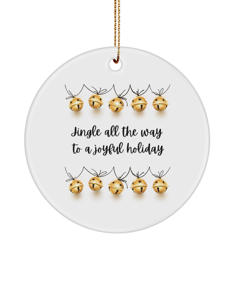 Christmas Jingle all the Way Holiday ornament, Christmas Jingle all the Way Holiday Tree Decoration