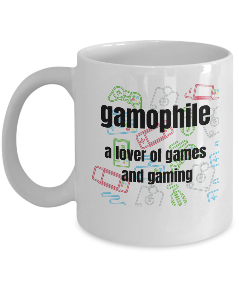 Gamophile Gamer Gaming Lover Mug, Game Lover Coffee Cup