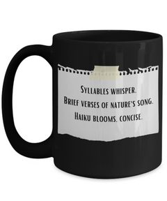 Haiku Mug Coffee Cup gift for Teacher