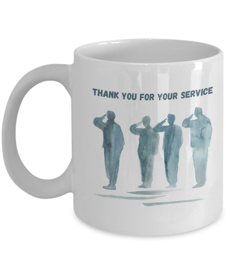 Veteran Thank you Mug, Thank you for your service coffee cup