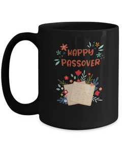 Happy Passover Black Ceramic Mug Gift for Passover