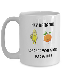 Funny Banana Orange mug, Funny Banana Orange coffee cup