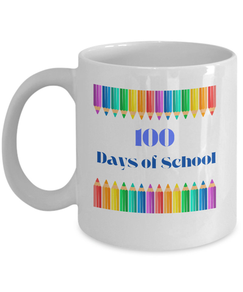 100 Days of School Coffee Mug gift for Teacher gift for Student