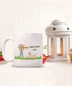 Homesteading Hero mug, Homestead coffee cup