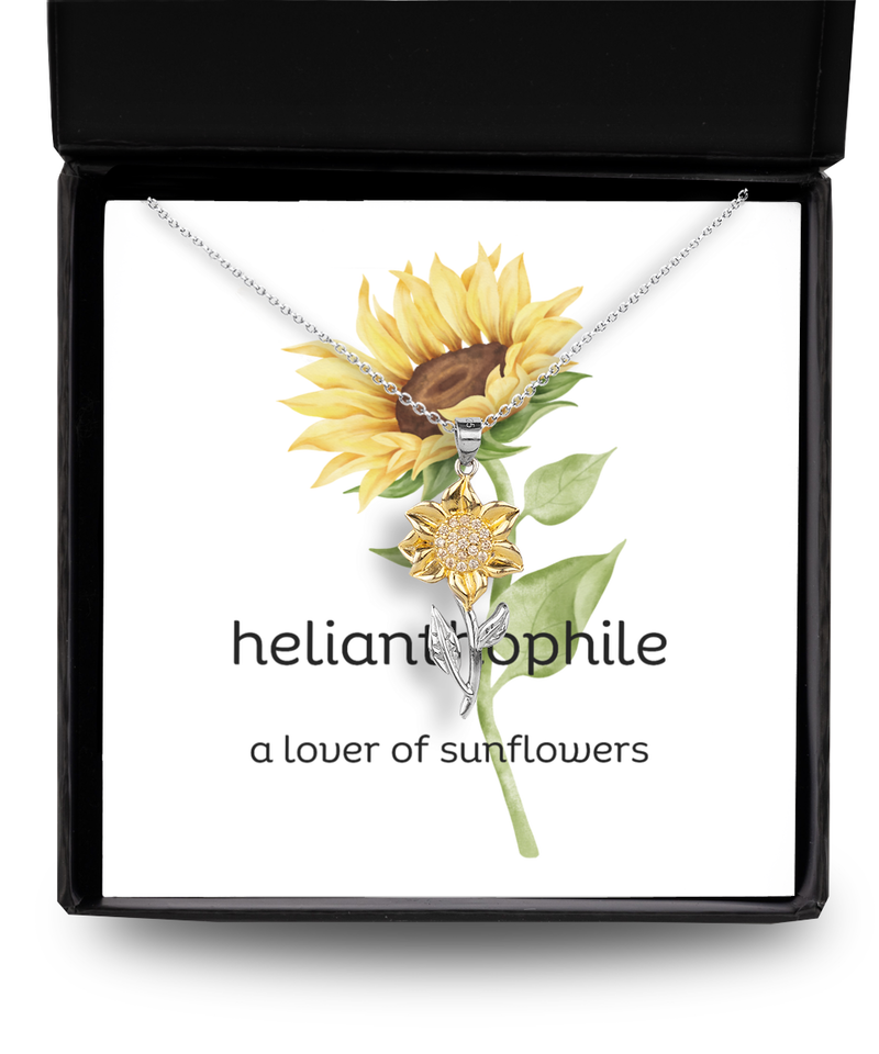 Sunflower Necklace, Sunflower Jewelry