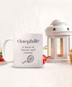 Cinephile Movie Lover Mug, Movie and Cinema Lover coffee cup