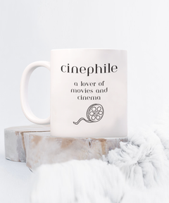 Cinephile Movie Lover Mug, Movie and Cinema Lover coffee cup