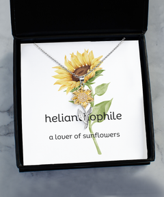 Sunflower Necklace, Sunflower Jewelry