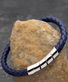 To the Best Dad Ever on Valentine's Day Blue Bracelet gift for him