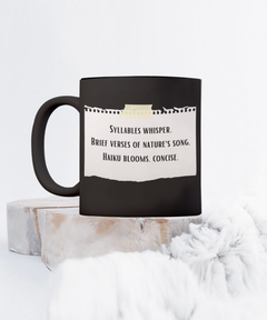 Haiku Mug Coffee Cup gift for Teacher