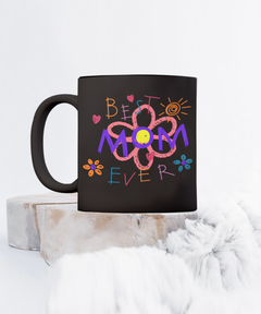 Best Mom Ever Ceramic Black Mug Gift for Mother's Day Mom Birthday