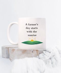 Farmers Day Sunrise Mug Homestead Farm Life Mug