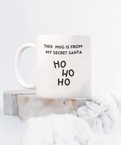 Secret Santa mug, Secret Santa coffee cup