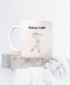 Perfect Form Golf Mug, Perfect Form Coffee Cup