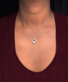 Daughter Valentine's Day Silver Heart Necklace To my Beautiful Daughter