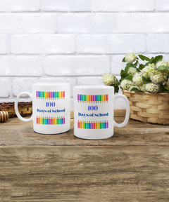 100 Days of School Coffee Mug gift for Teacher gift for Student