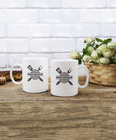 BBQ Genius White Ceramic Mug gift for someone who loves to BBQ