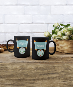 Happy Passover Seder Black Ceramic Mug gift for Passover