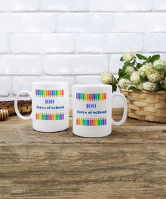 100 Days of School Coffee Mug gift for Teacher gift for Student